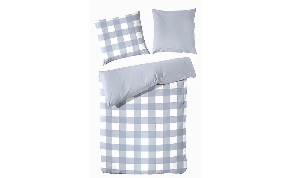Primera Bettwäsche "Basic Perkal" 2 Stk. im modernen Karodesign günstig online kaufen