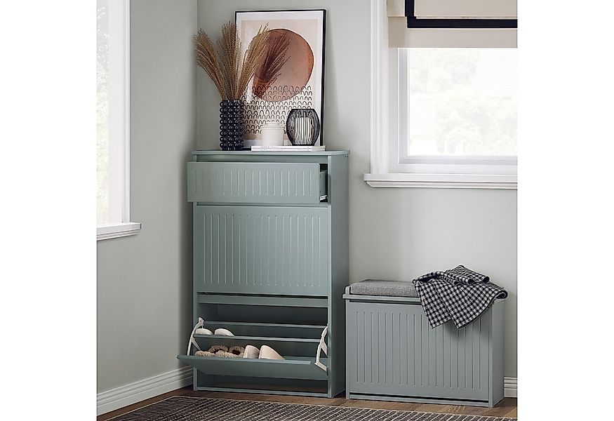 SoBuy Schuhkipper FSR165, mit 1/2/3 Klappen, mit variabel verstellbaren Ein günstig online kaufen