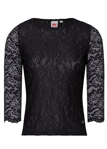 Spieth & Wensky Trachtenbluse Alheim Rundhals Ausschnitt günstig online kaufen