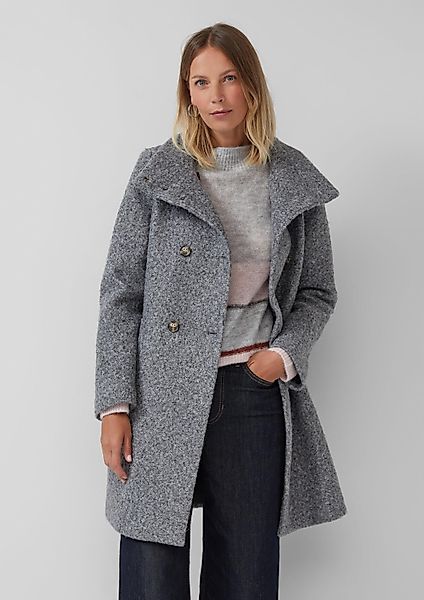 s.Oliver Wintermantel Outdoor-Mantel Gefütterter Bouclé-Mantel mit günstig online kaufen