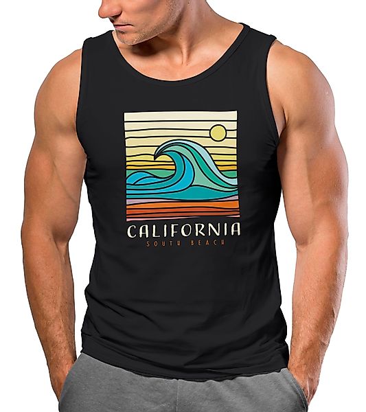 Neverless Tanktop Herren Tank-Top California South günstig online kaufen