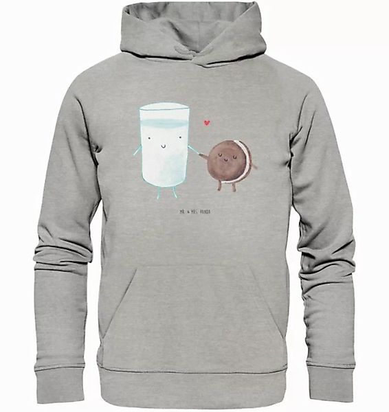 Mr. & Mrs. Panda Hoodie Milch Keks Größe S - Heather Grey - Geschenk, Cooki günstig online kaufen