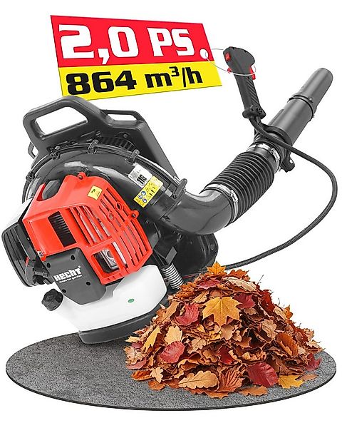Hecht Benzin-Laubbläser 952 Rucksack Laubgebläse, 2 PS, 52 cm³, 864 m³/h günstig online kaufen