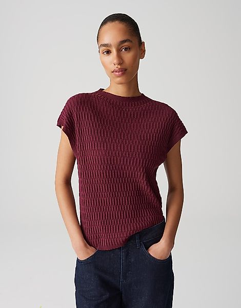 OPUS Strickpullover PUCTUR mit 3D Flechtmuster günstig online kaufen
