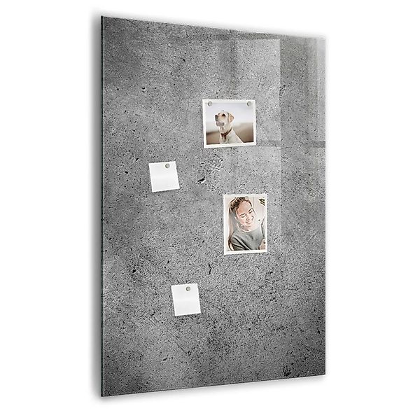 Tulup Magnettafel Aus Glas Beton 70x100 cm Whiteboard Magnetisch Glas Weiße günstig online kaufen