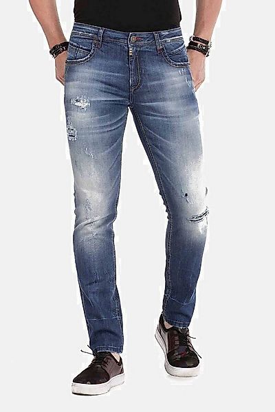 Cipo & Baxx Slim-fit-Jeans Jeans im Destroyed-Look, CD-475 günstig online kaufen