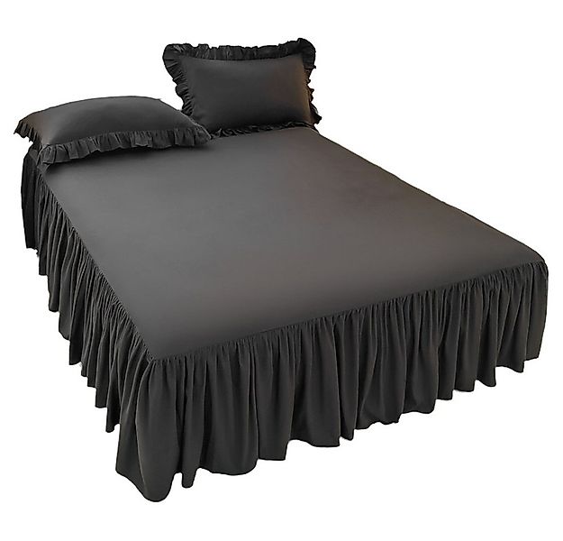 Kaket Bettwäsche Bettrock mit Rüschen, elastisches Bettlaken mit Plattform, günstig online kaufen