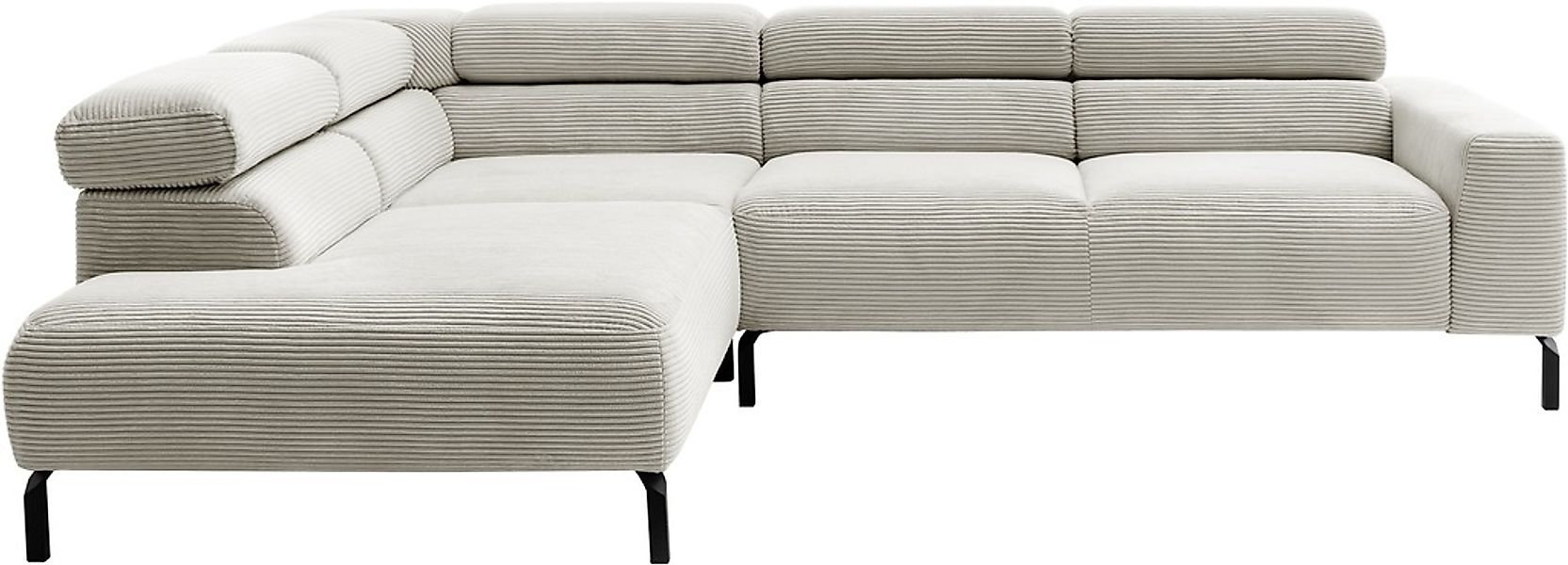 PLACES OF STYLE Ecksofa »Antonelli, L-Form, inkl. Kopfteilverstellung, Brei günstig online kaufen