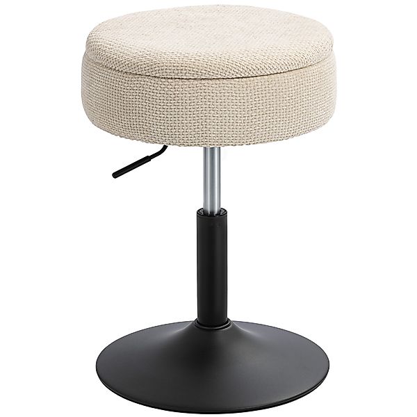 HOMCOM Barhocker mit Stauraum, höhenverstellbar, runder Küchenhocker, drehb günstig online kaufen