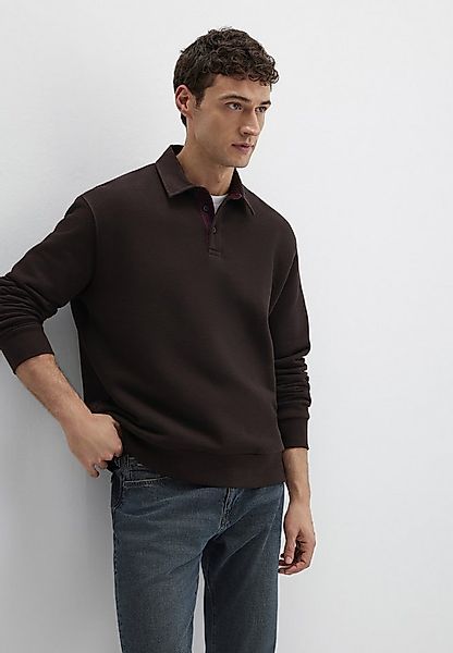 Mavi Polokragenpullover HALF BUTTONED SWEATSHIRT Premium Polo-Sweatshirt günstig online kaufen