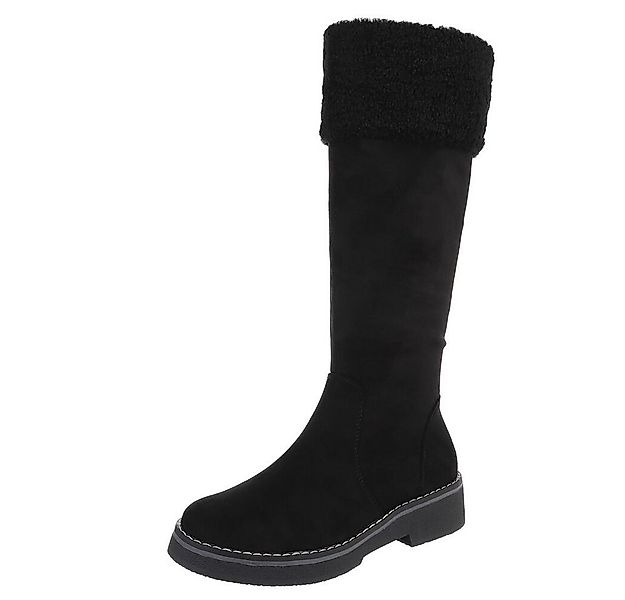 Ital-Design Kniehohe Damenstiefel mit kuscheligem Bund für Winter Stiefel ( günstig online kaufen
