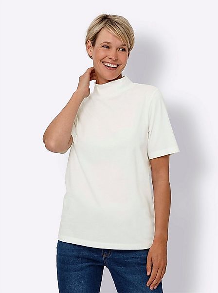 Sieh an! T-Shirt Stehkragenshirt . günstig online kaufen