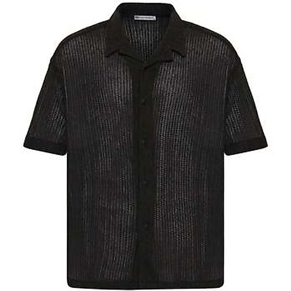 Dandalo  Hemdbluse Frans Oversize Lapel Collar Knit Short Sleeve Shirt günstig online kaufen