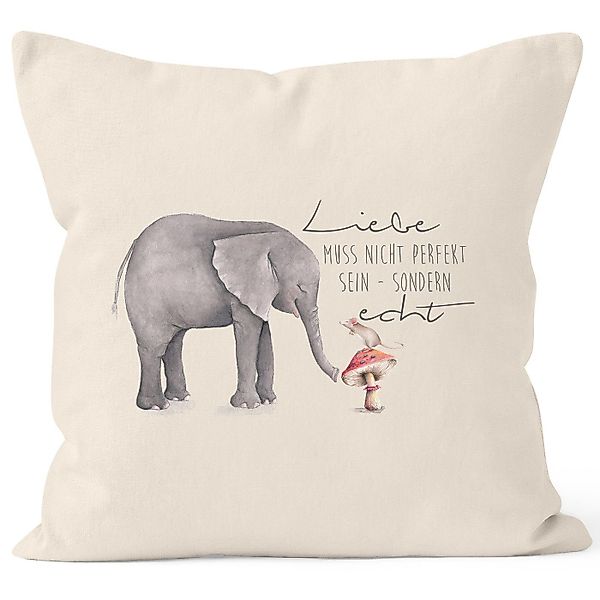 MoonWorks Dekokissen Kissenbezug Geschenk Liebe muss günstig online kaufen