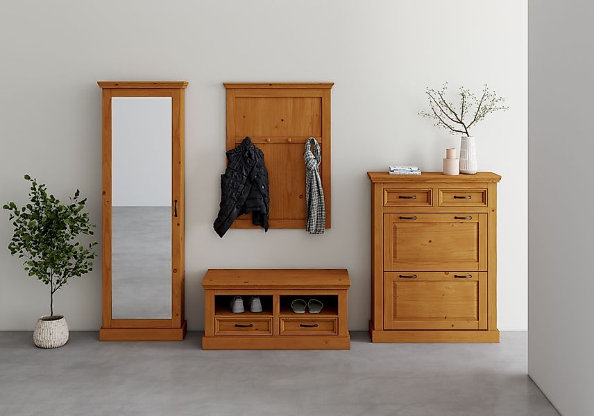 Home affaire Bank "Selma" mit Stauraum und 2 Schubkästen, Breite 100 cm günstig online kaufen