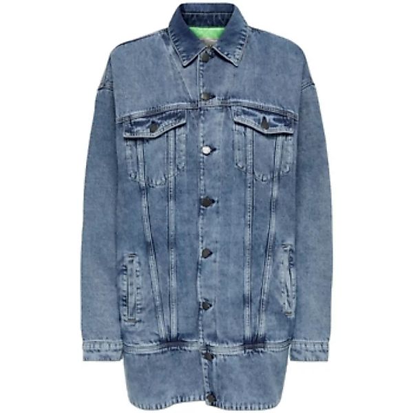Only  Damenmantel Jacket Raven Long L/S - Medium Blue günstig online kaufen