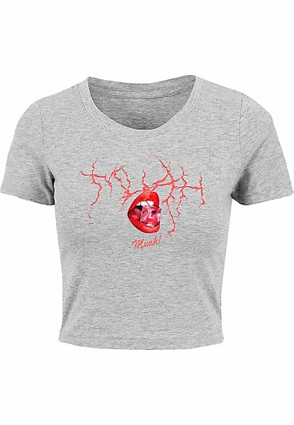 Miss Tee T-Shirt "Miss Tee Damen Muah Cropped Tee" 1 Stk. günstig online kaufen
