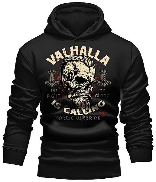 LOBO NEGRO® Kapuzensweatshirt Hoodie für Wikinger Nordmann Keltic Fans: Nor günstig online kaufen