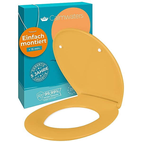 Calmwaters WC Sitz Premium Curry-Gelb Absenkautomatik Made In EU 250 kg Ant günstig online kaufen