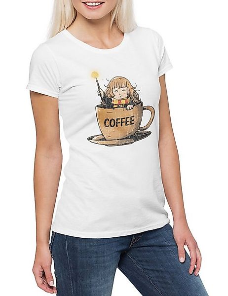 Urban Backwoods Print-Shirt Cup Of Coffee Damen T-Shirt Hermine Harry Formu günstig online kaufen