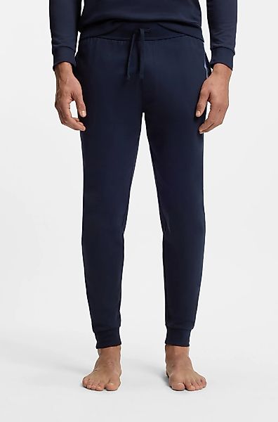 BOSS Jogginghose "Authentic" aus Baumwoll-Terry mit Streifen und Logo günstig online kaufen