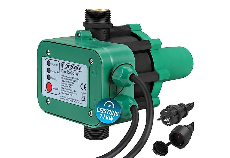monzana Wasserpumpe, Druckschalter mit Kabel 10 Bar Gartenbewässerung Pumpe günstig online kaufen