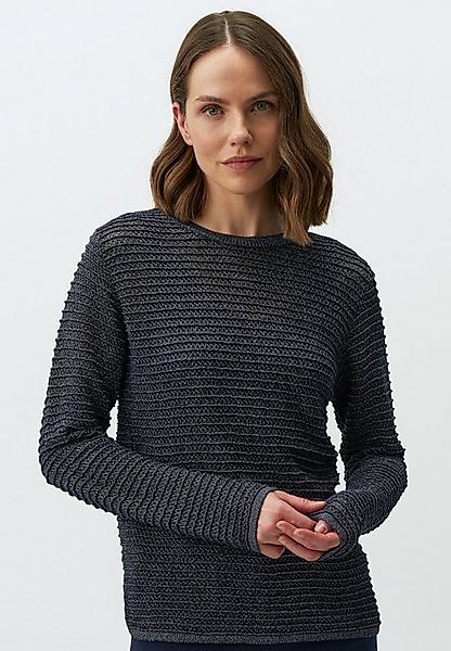 Jimmy Key Strickpullover Langärmlig Rundhalsausschnitt Lochmuster Strick Pu günstig online kaufen