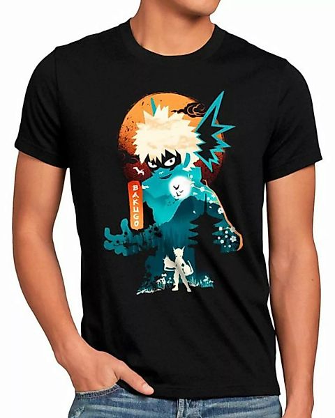 style3 Print-Shirt Herren T-Shirt Bakugo anime manga my hero academia cospl günstig online kaufen