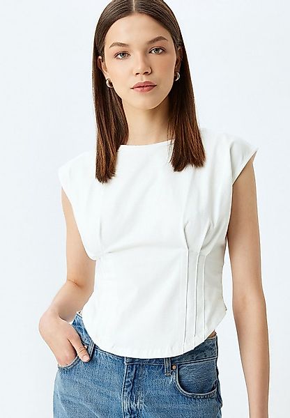 Koton T-Shirt Kappenärmel Rundhalsausschnitt T-Shirt günstig online kaufen