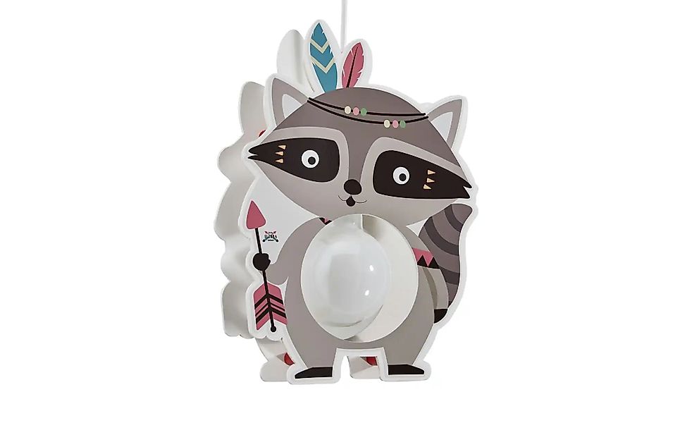 Pendelleuchte  Waschbär Oskar ¦ grau ¦ Maße (cm): B: 30 T: 9.0 Lampen & Leu günstig online kaufen