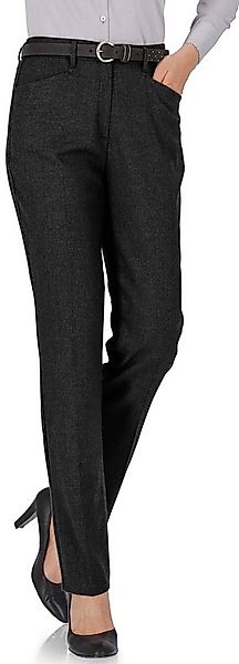 RAPHAELA by BRAX Stoffhose Flanell-Hose Pauline schwarz Slim Fit günstig online kaufen