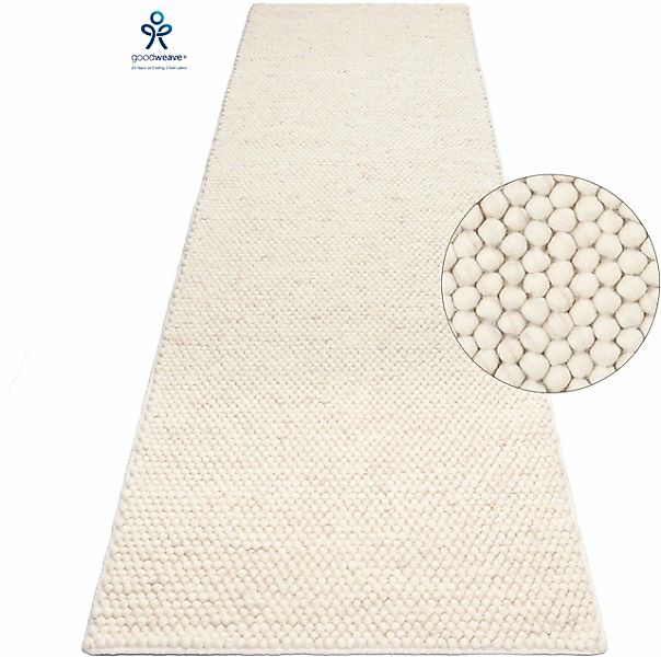 LeGer Home by Lena Gercke Läufer »Ainhoa, Wolle«, rechteckig, 14 mm Höhe, h günstig online kaufen