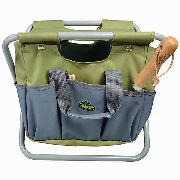 Esschert Design Gartengeräte-tasche Und Hocker Grau Gt85 günstig online kaufen