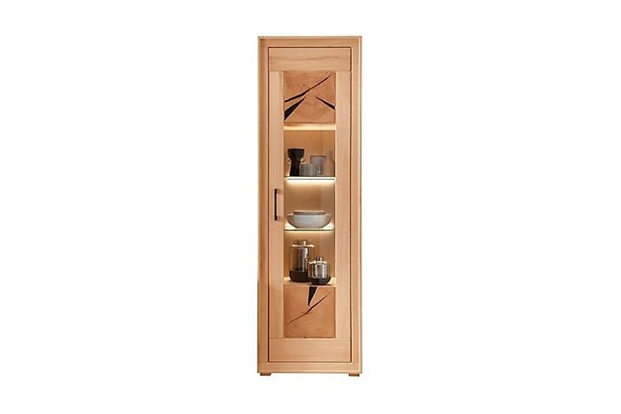 Main Möbel Vitrine Vitrine Schrank 62x201cm Kernbuche Danzig günstig online kaufen