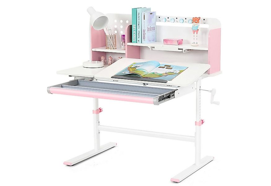 JOYLDIAS Kinderschreibtisch mit Bücherregal, Schubladen und Haken – höhenve günstig online kaufen