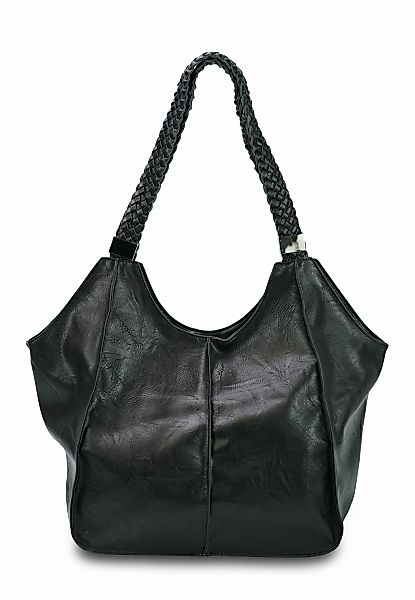 Harpa Schultertasche "ZOELLA" geflochtene Henkel günstig online kaufen