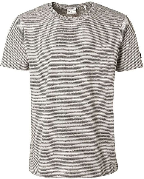 No Excess T-Shirt Streifen Melange Off-White - Größe XXL günstig online kaufen