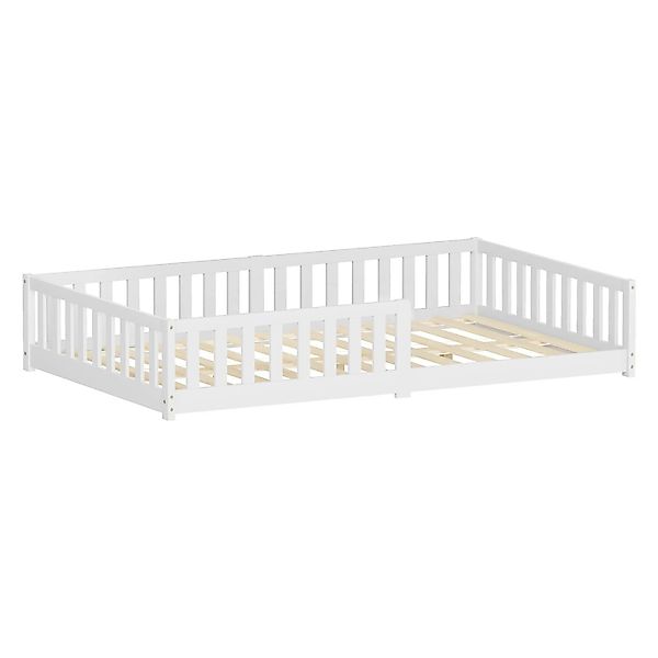 ML-Design Kinderbett 120x200 cm Weiß aus Kiefernholz mit Lattenrost günstig online kaufen