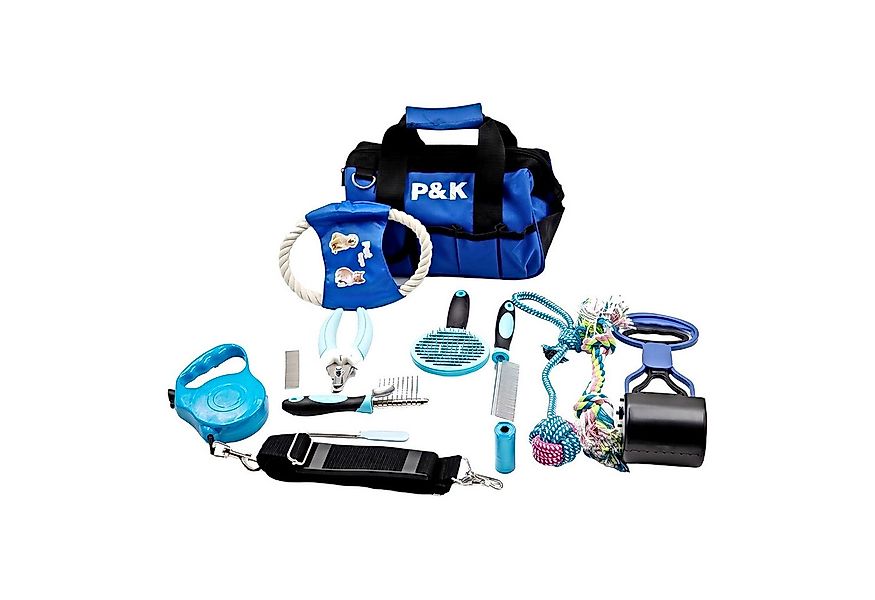P & K Outdoor-Spielzeug P & K 15 teiliges Hundepflegeset Tierpflegeset günstig online kaufen