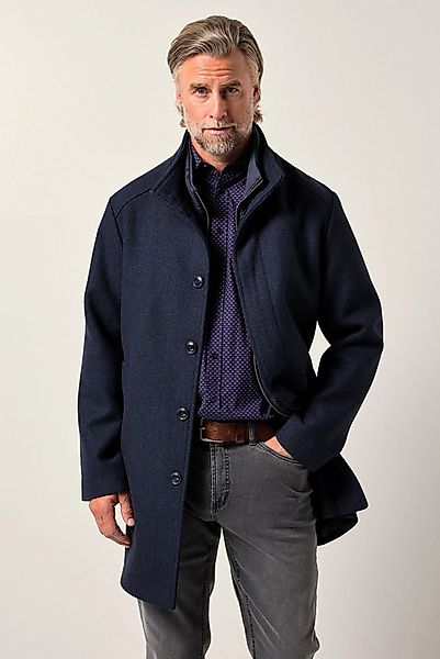 Boston Park Kurzmantel Boston Park Wollmix-Mantel Inlay Stehkragen günstig online kaufen