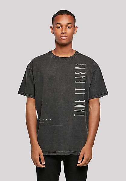 F4NT4STIC T-Shirt "Take It Easy Text" Print günstig online kaufen