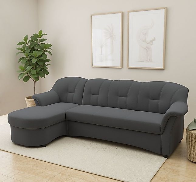 DOMO collection Ecksofa Flores Schlafsofa, B/T/H: 233/142/86 cm, L-Form, wa günstig online kaufen