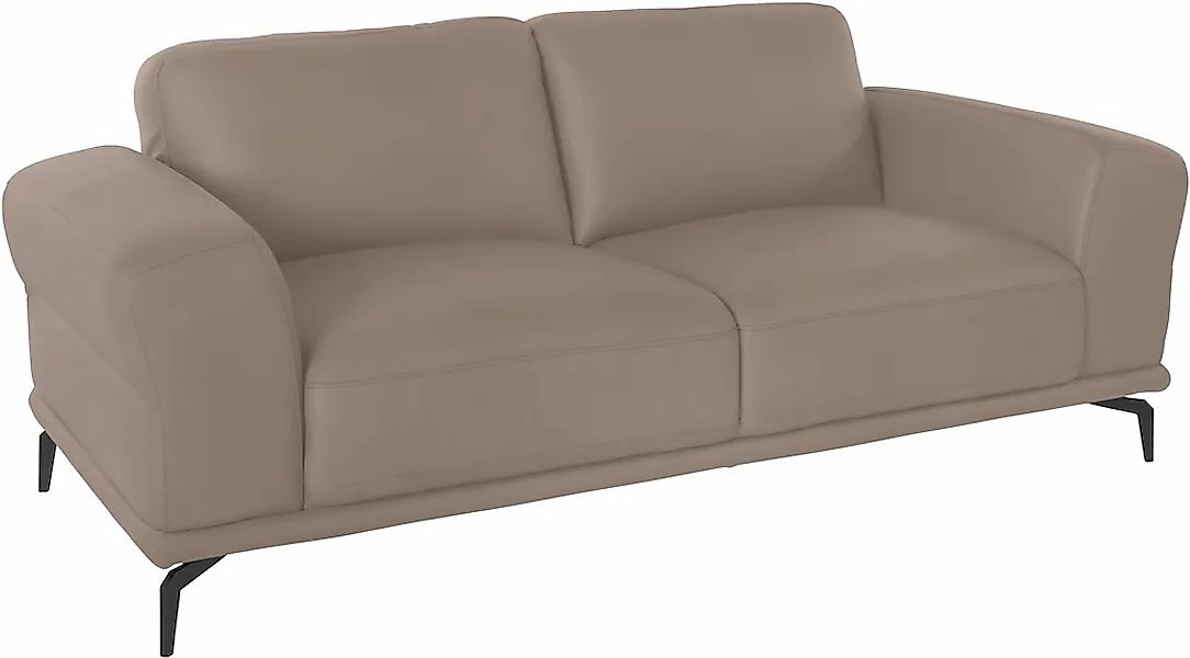 W.SCHILLIG 2-Sitzer »montanaa« mit Metallfüßen in Schwarz pulverbeschichtet günstig online kaufen