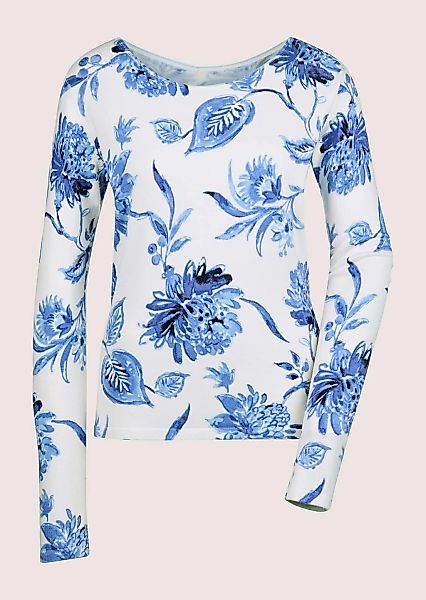 MADELEINE Longpullover "Pullover Rundhals-Pullover mit Floral-Print" günstig online kaufen