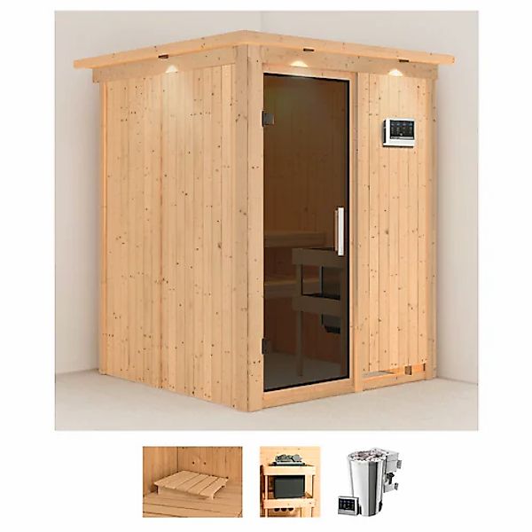 Karibu Sauna »Milaja«, 3,6-kW-Bio-Plug & Play Ofen mit externer Steuerung günstig online kaufen