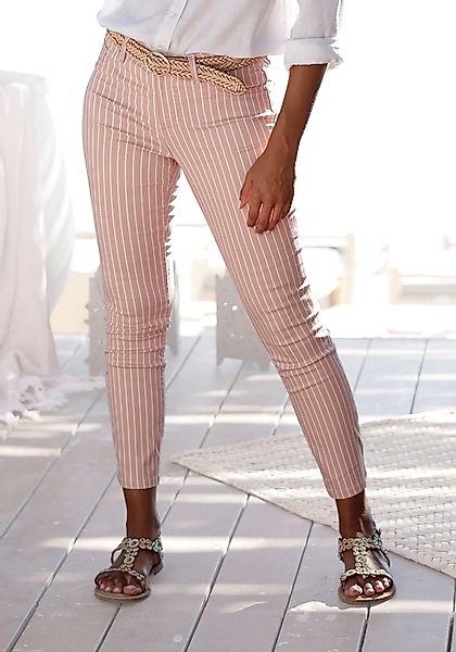 LASCANA 7/8-Jeggings mit Streifenprint in Slim-Fit-Form, günstig online kaufen