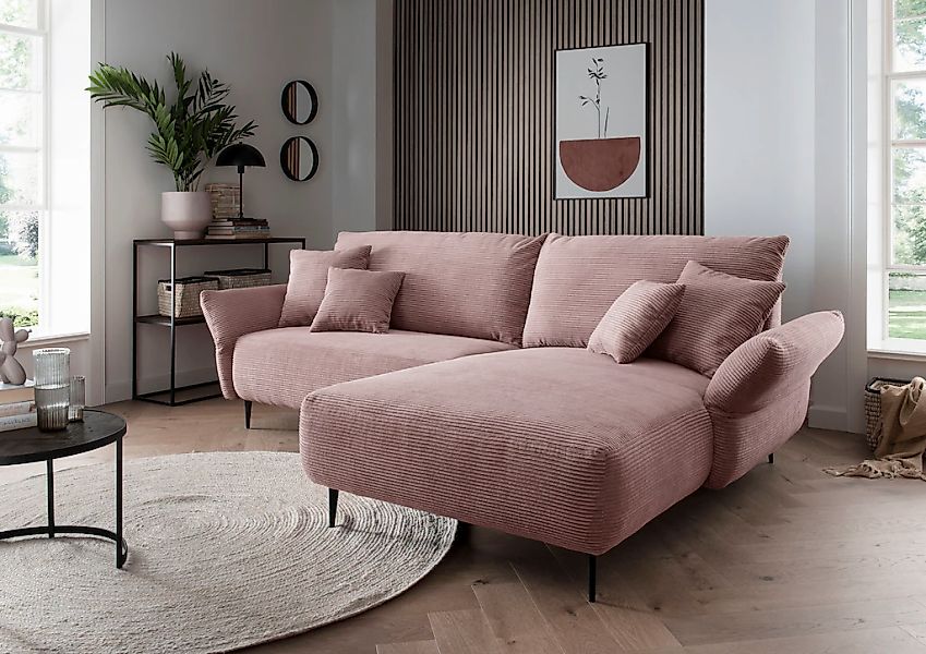 INOSIGN Ecksofa "Amarena L-Form", inklusive Armlehnenverstellfunktion, 4x Z günstig online kaufen