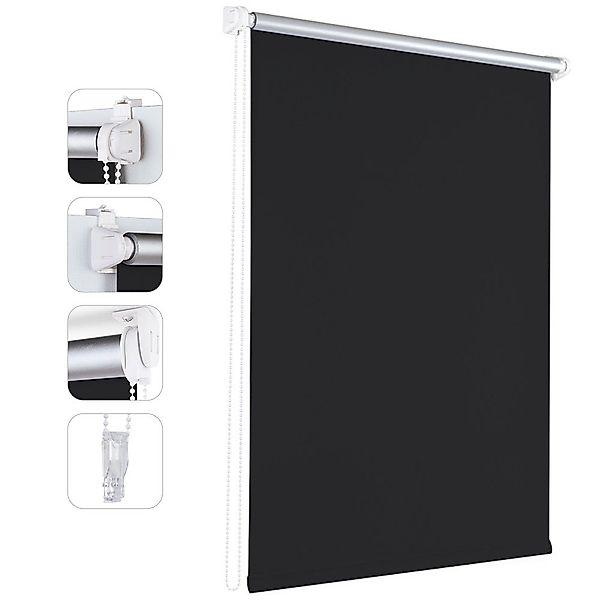 Rollo Verdunkelungsrollo Rollos für Fenster ohne günstig online kaufen