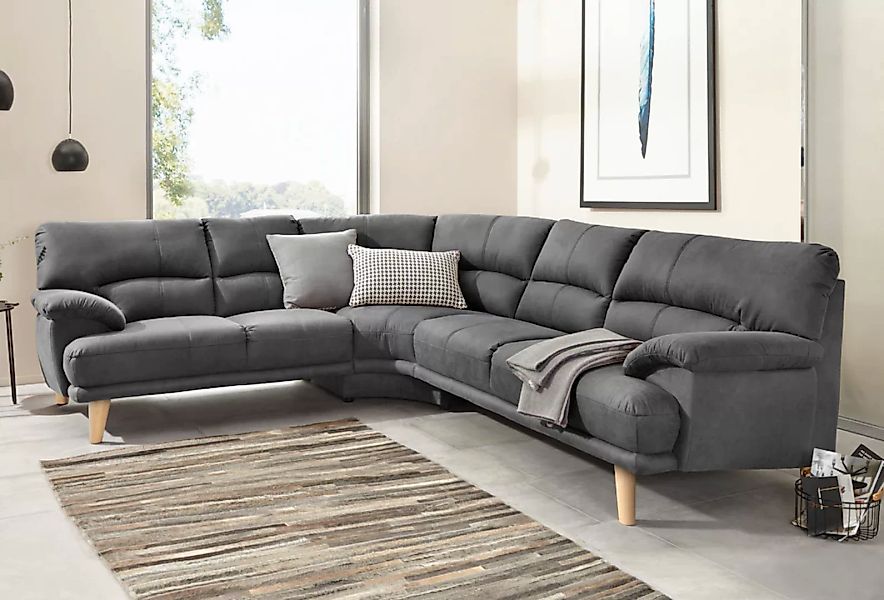 TRENDMANUFAKTUR Polsterecke "Cecilia, italienisches Designsprache, modern u günstig online kaufen