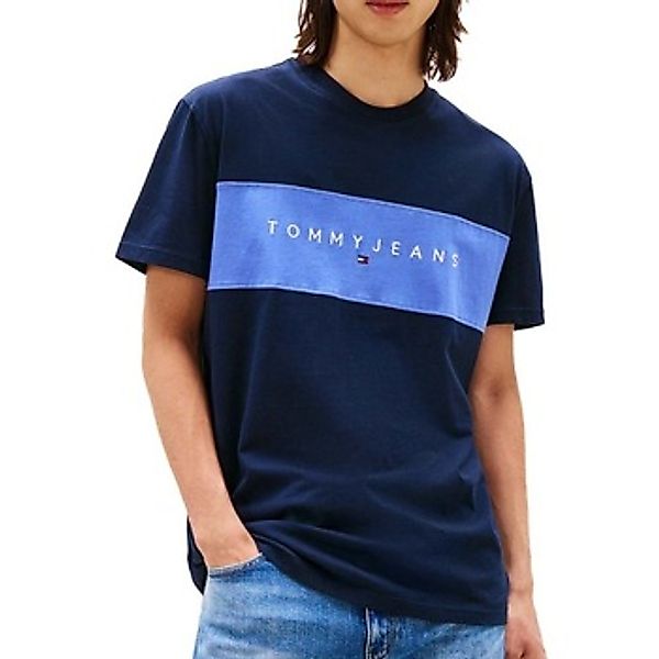 Tommy Jeans  T-Shirt TJM REG CBLK LINEAR LOGO günstig online kaufen